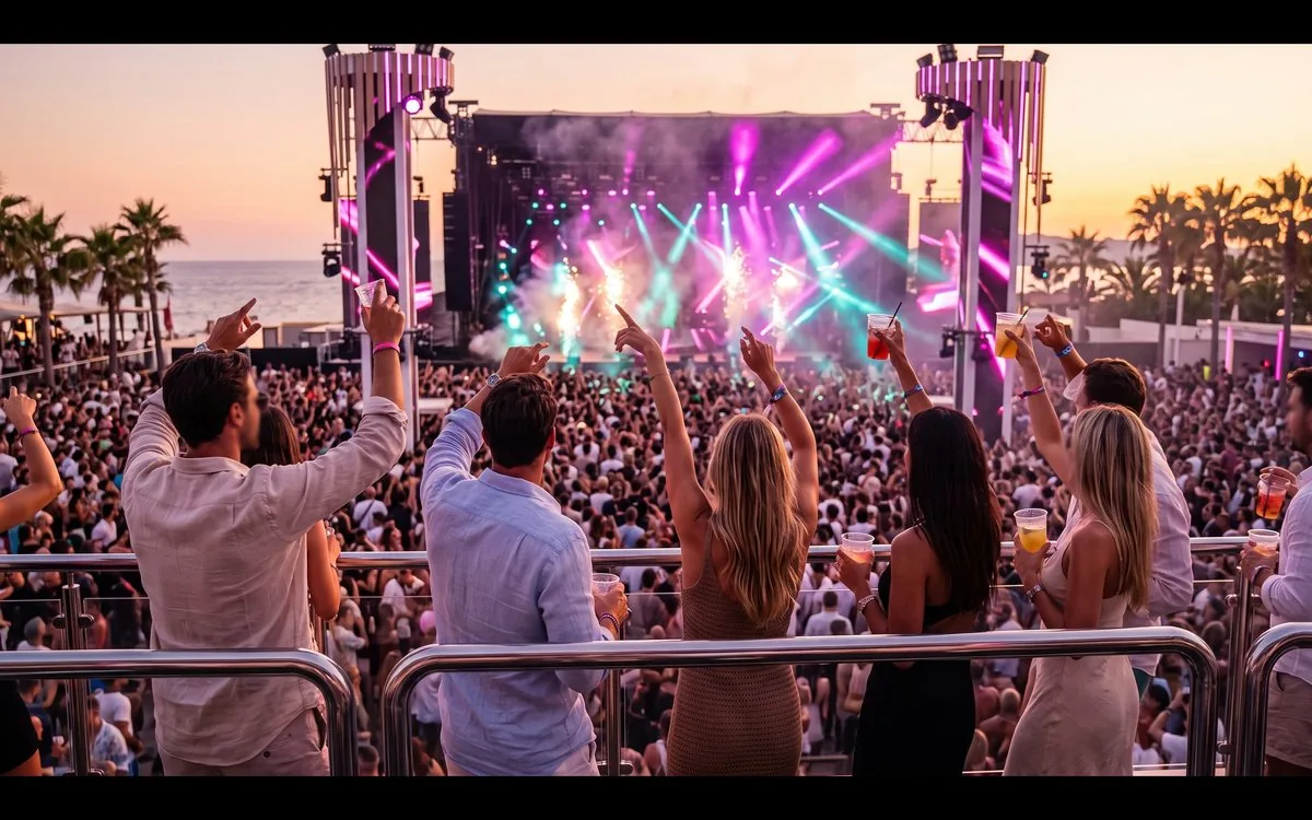 VIP standing area